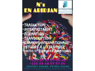 TRADUCTION CERTIFIÉE DE DOCUMENTS EN 20 LANGUES PAR DES EXPERTS A ABIDJAN.