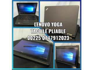 Lenovo yoga tactile et pliable en tablette