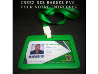 Badge PVC carte professionnelle