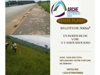 Terrain 1.000.000 fcfa à Yamoussoukro