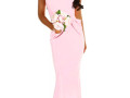 robe-maxi-rose-a-taille-froncee-small-0
