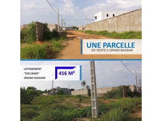 UNE BELLE PARCELLE DE 416 M2 EN VENTE A GRAND-BASSAM SUR PERFECTOR IMMOBILIER