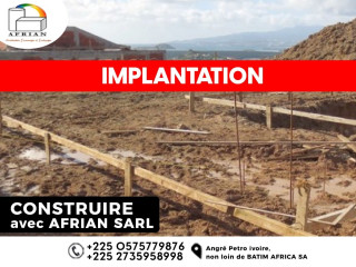 Implantation en construction