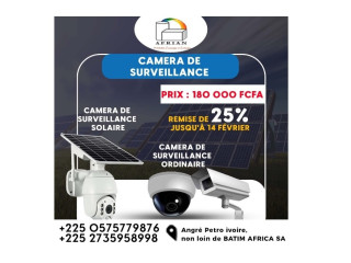 Vente et installation de caméras de surveillance ordinaire et solaire