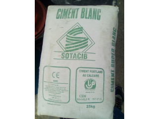 Déstockage de Ciment Blanc 50Kg