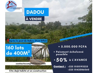 DABOU 160 lots de 400 m²