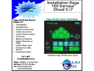 Installation, Parmetrage Sage SQL 100 Cloud