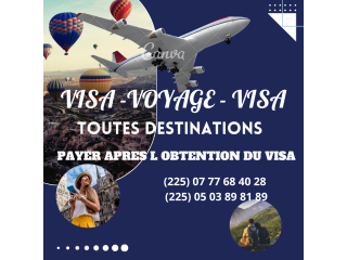 Visa - voyage - visa - toutes destinations