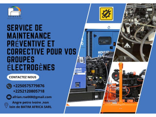 MAINTENANCE DE GROUPE ELECTROGENE