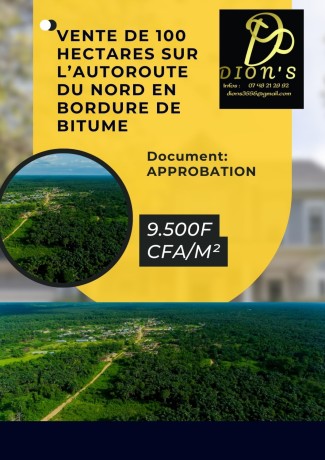 100-hectares-en-vente-sur-laxe-autoroute-du-nord-yamoussoukro-big-0