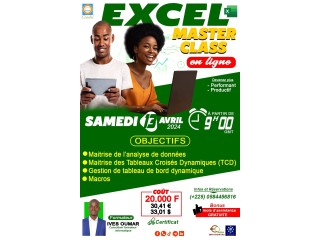 EXCEL MASTER CLASS en ligne