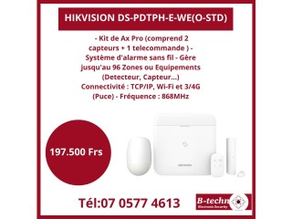 Vente de kit de hikivision à Abidjan