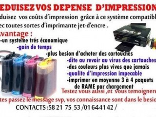 Imprimer plus, grâce au système d'impression continu